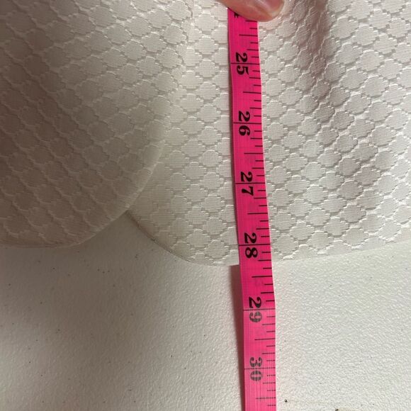 NWOT Liz Baker Career Blazer Ivory Long Sleeve Padded Shoulder Pads Size 18 - Picture 9 of 9